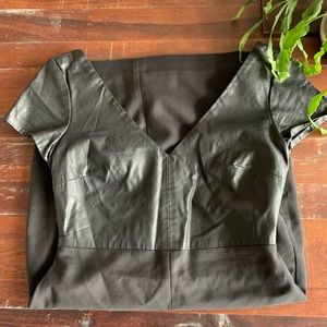 Zara pleather top dress